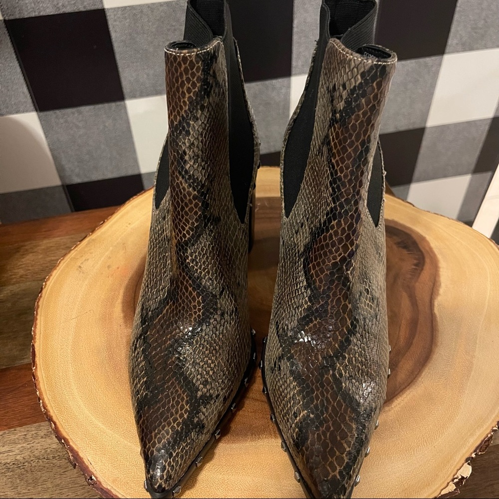 Charles By Charles David Dodger Snakeskin Boot New - image 8